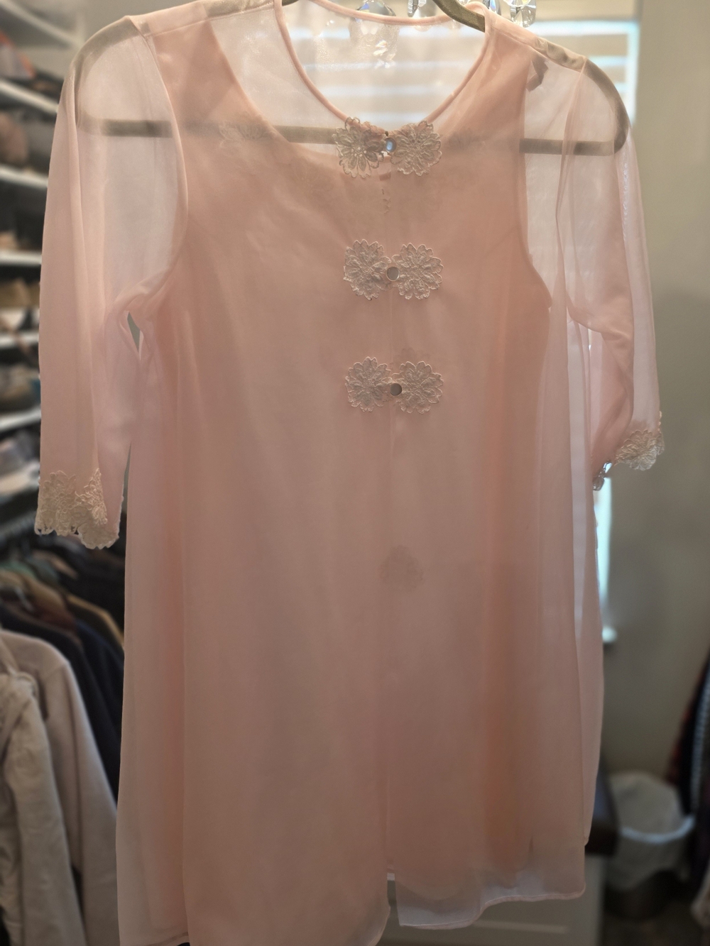 Vintage Nightgown And Robe Set S-M